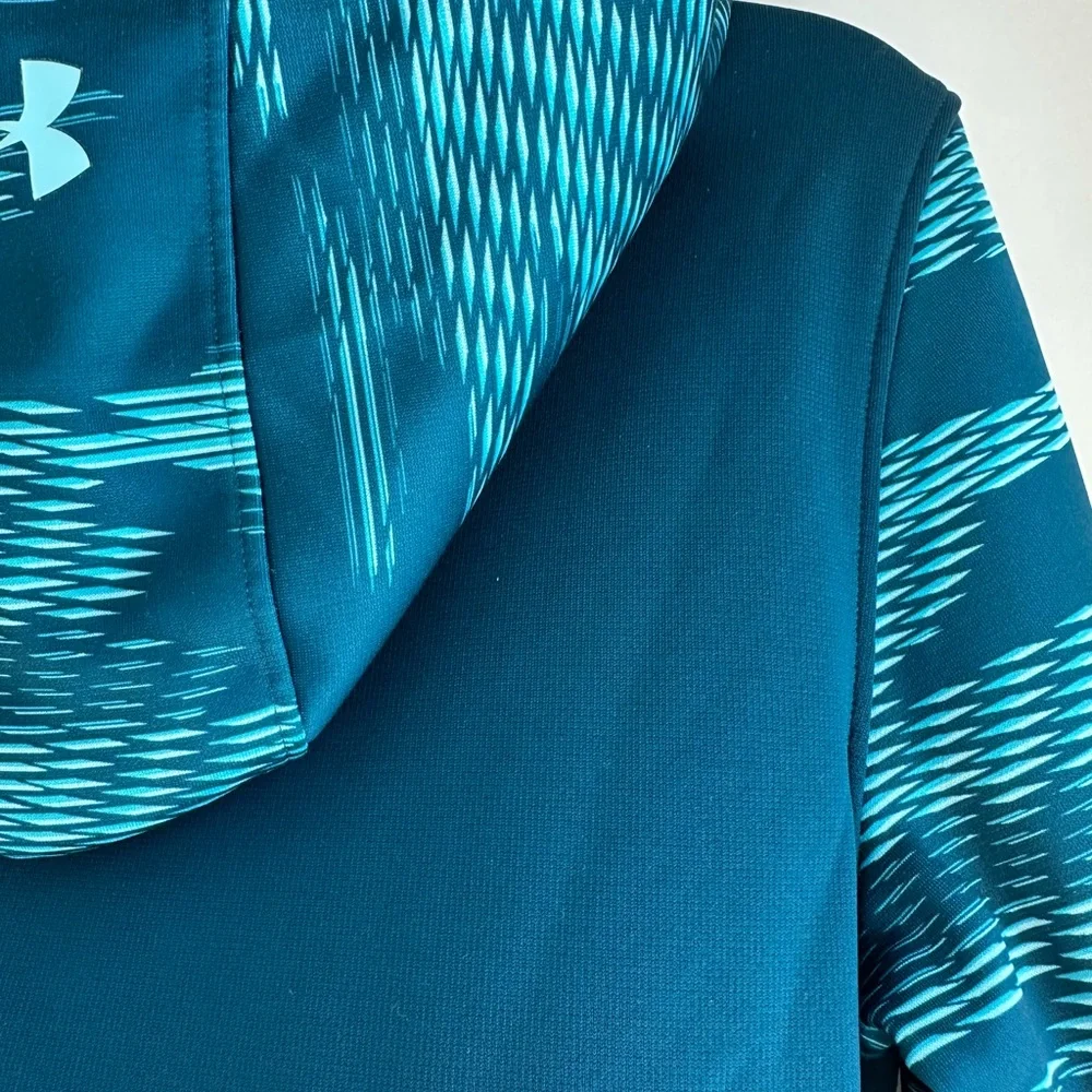 Under Armour Kids Hoodie Sweatshirt Size M Turquoise Blue - Picture 11 of 16
